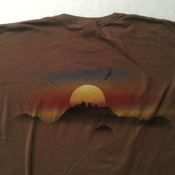 VTG 90’s LION EYE ON SURVIVAL TIGER NATURE wild sunset T-Shirt graphic - Picture 7 of 9